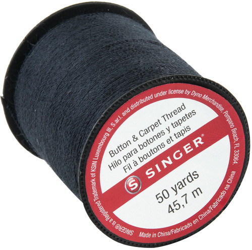 Singer Button & Carpet Thread 50yd-Black - 67110 Singer Button & Carpet Thread 50yd-Black - 67110