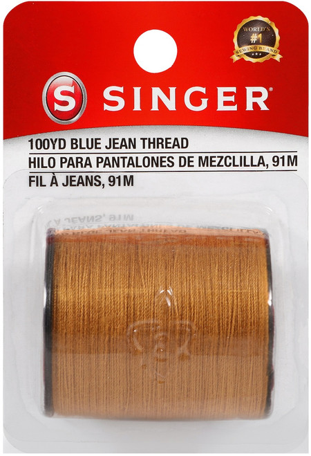 Singer Blue Jean Thread 100yd-Old Gold 67120 - 075691671204