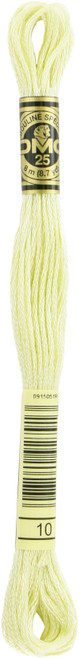 12 Pack - DMC 6-Strand Embroidery Cotton 8.7yd-Very Light Tender Green - 117-10 - 077540927913