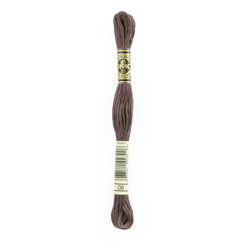 12 Pack - DMC 6-Strand Embroidery Cotton 8.7yd-Very Dark Cocoa - 117-09 - 077540927906