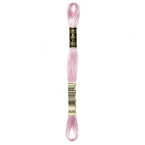12 Pack - DMC 6-Strand Embroidery Cotton 8.7yd-Light Mauve - 117-3689 - 077540053926