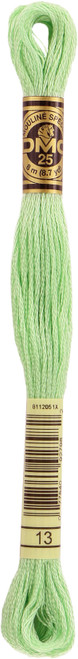 12 Pack - DMC 6-Strand Embroidery Cotton 8.7yd-Medium Light Nile Green - 117-13 - 077540927982
