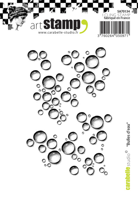 Carabelle Studio Cling Stamp A7-Bubbles Of Water SA70134