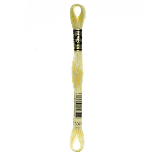 12 Pack - DMC 6-Strand Embroidery Cotton 8.7yd-Very Light Golden Yellow - 117-3078 - 077540053704