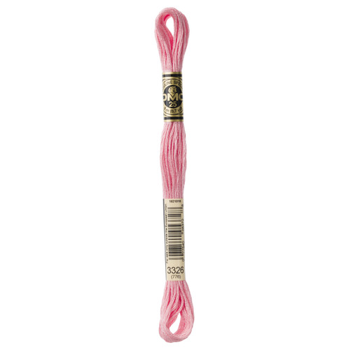 12 Pack - DMC 6-Strand Embroidery Cotton 8.7yd-Light Rose - 117-3326 - 077540053728