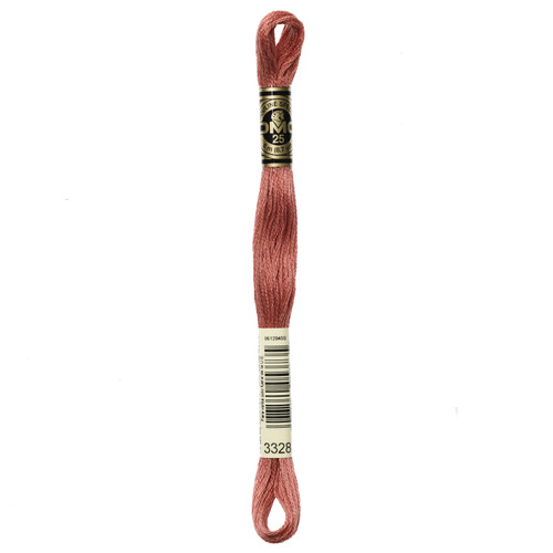12 Pack - DMC 6-Strand Embroidery Cotton 8.7yd-Dark Salmon - 117-3328 - 077540053735