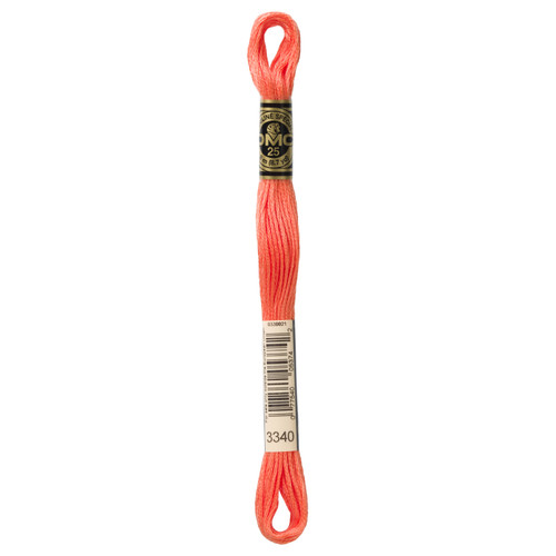 12 Pack - DMC 6-Strand Embroidery Cotton 8.7yd-Medium Apricot - 117-3340 - 077540053742