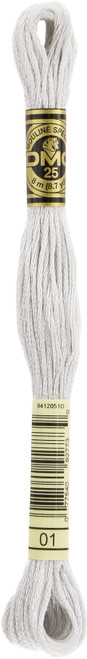 12 Pack - DMC 6-Strand Embroidery Cotton 8.7yd-White Tin - 117-01 - 077540927739