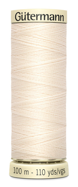 Gutermann Sew-All Thread 110yd-Eggshell - 100P-22 - 077780000049