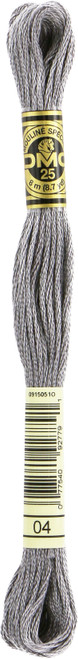12 Pack - DMC 6-Strand Embroidery Cotton 8.7yd-Dark Tin - 117-04 - 077540927791