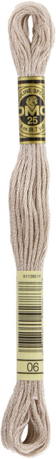 12 Pack - DMC 6-Strand Embroidery Cotton 8.7yd-Medium Light Driftwood - 117-06 - 077540927838