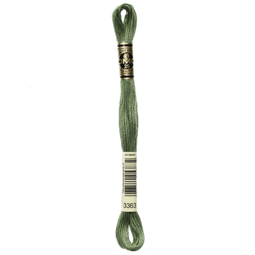 12 Pack - DMC 6-Strand Embroidery Cotton 8.7yd-Medium Pine Green - 117-3363 - 077540053834