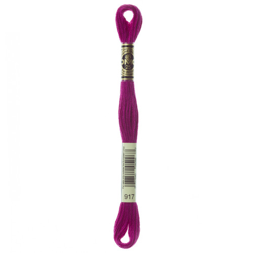12 Pack - DMC 6-Strand Embroidery Cotton 8.7yd-Medium Plum - 117-917 - 077540052967