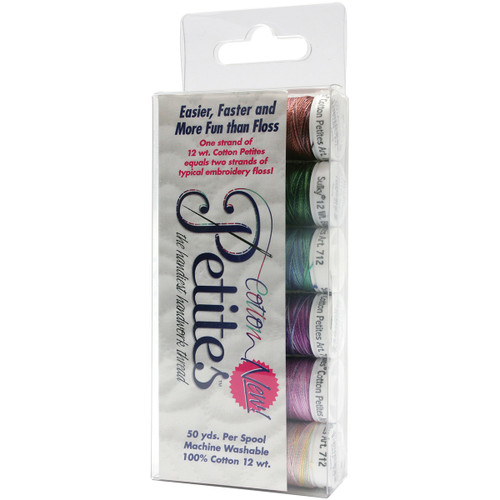 Sulky Sampler 12wt Cotton Petites 6/Pkg-2nd Most Popular Assortment - 712-12 Sulky Sampler 12wt Cotton Petites 6/Pkg-2nd Most Popular Assortment - 712-12
