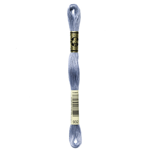 12 Pack - DMC 6-Strand Embroidery Cotton 8.7yd-Light Antique Blue - 117-932 - 077540053087