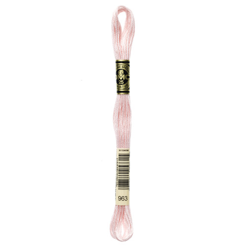 12 Pack - DMC 6-Strand Embroidery Cotton 8.7yd-Ultra Very Light Dusty Rose - 117-963 - 077540053315