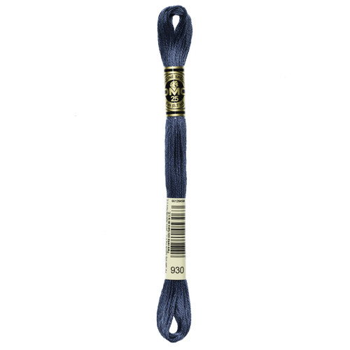 12 Pack - DMC 6-Strand Embroidery Cotton 8.7yd-Dark Antique Blue - 117-930 - 077540053063
