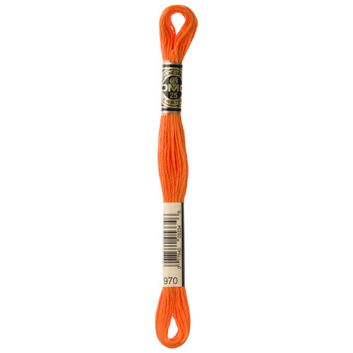 12 Pack - DMC 6-Strand Embroidery Cotton 8.7yd-Light Pumpkin - 117-970 - 077540053346