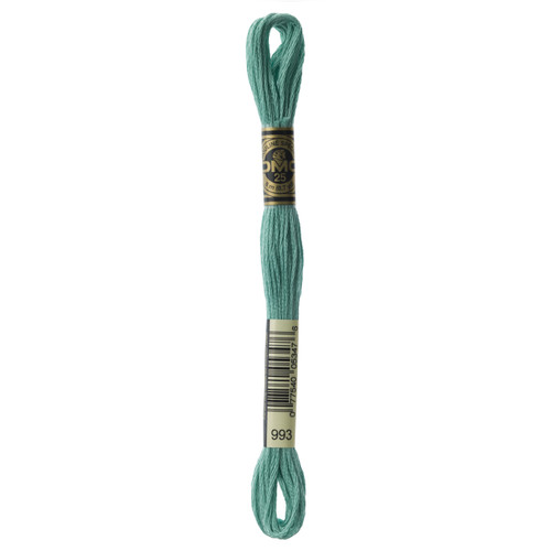 12 Pack - DMC 6-Strand Embroidery Cotton 8.7yd-Light Aquamarine - 117-993 - 077540053476