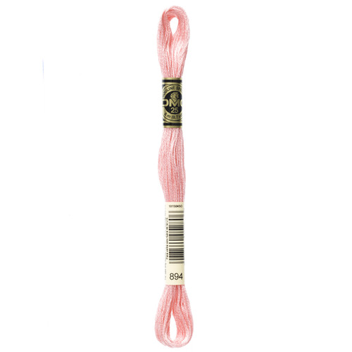 12 Pack - DMC 6-Strand Embroidery Cotton 8.7yd-Very Light Carnation - 117-894 - 077540052806