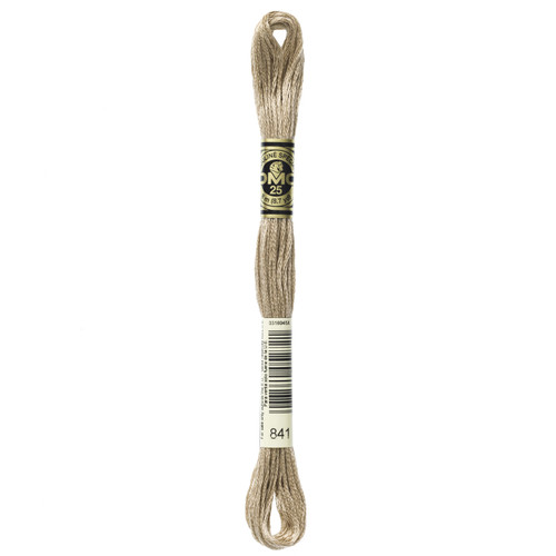 12 Pack - DMC 6-Strand Embroidery Cotton 8.7yd-Light Beige Brown - 117-841 - 077540052721