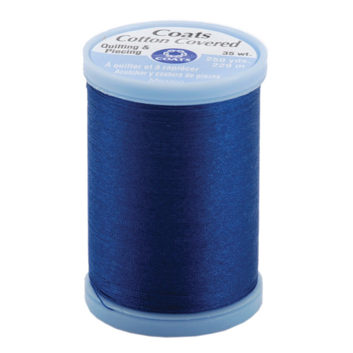 Coats Cotton Covered Quilting & Piecing Thread 250yd-Yale Blue - S925-4470 - 073650806292 Coats Cotton Covered Quilting & Piecing Thread 250yd-Yale Blue - S925-4470 - 073650806292