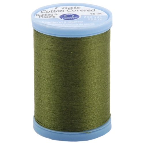 Coats Cotton Covered Quilting & Piecing Thread 250yd-Olive S925-6340 - 073650806346