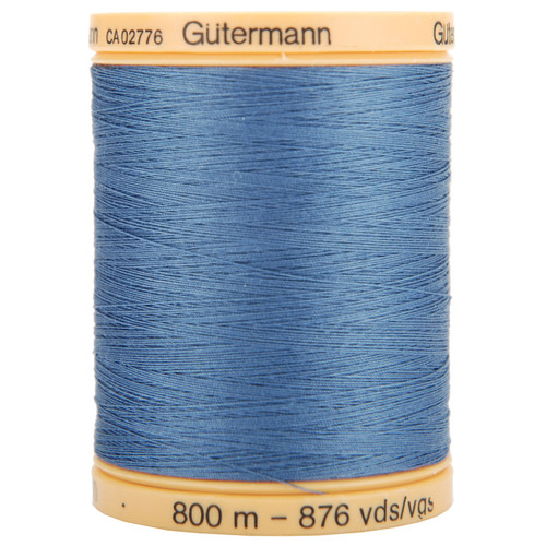 Gutermann Natural Cotton Thread Solids 876yd-Indigo Blue - 800C-5624 - 40080156057354008015605735