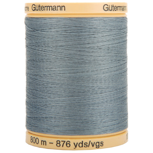 Gutermann Natural Cotton Thread Solids 876yd-Stormy Grey 800C-5705 - 40080155590904008015559090