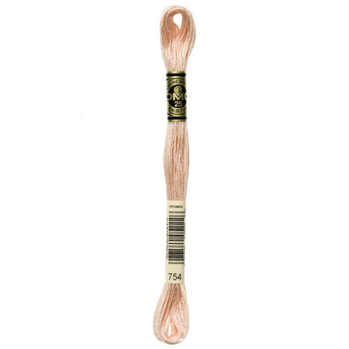 12 Pack - DMC 6-Strand Embroidery Cotton 8.7yd-Light Peach - 117-754 - 077540052226