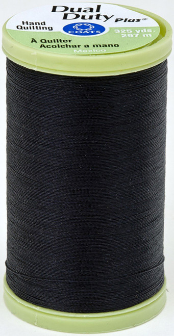 Coats Dual Duty Plus Hand Quilting Thread 325yd-Black - S960-0900 - 073650792885