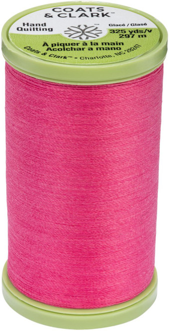 Coats Dual Duty Plus Hand Quilting Thread 325yd-Hot Pink S960-1840 - 073650792915