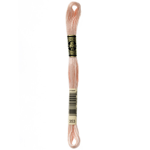 12 Pack - DMC 6-Strand Embroidery Cotton 8.7yd-Peach - 117-353 - 077540051090 12 Pack - DMC 6-Strand Embroidery Cotton 8.7yd-Peach - 117-353 - 077540051090