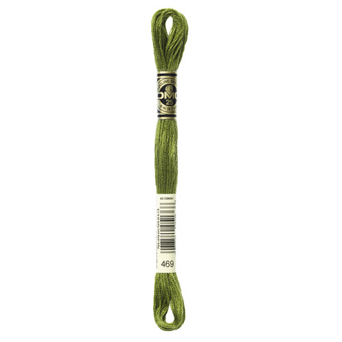 12 Pack - DMC 6-Strand Embroidery Cotton 8.7yd-Avocado Green - 117-469 - 077540051366