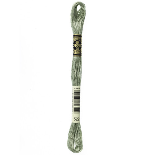 12 Pack - DMC 6-Strand Embroidery Cotton 8.7yd-Fern Green - 117-522 - 077540051519