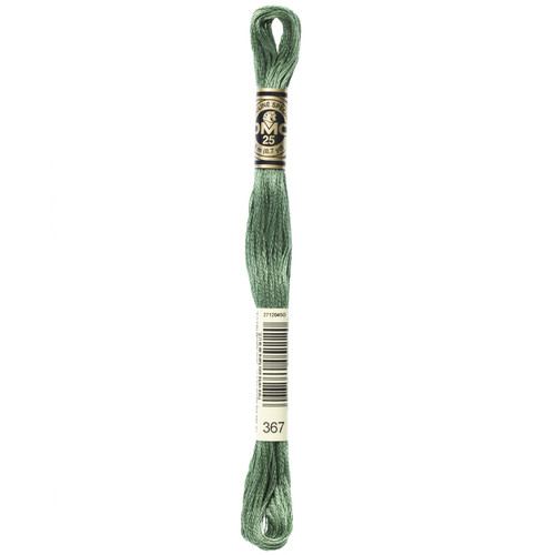 12 Pack - DMC 6-Strand Embroidery Cotton 8.7yd-Dark Pistachio Green - 117-367 - 077540051120