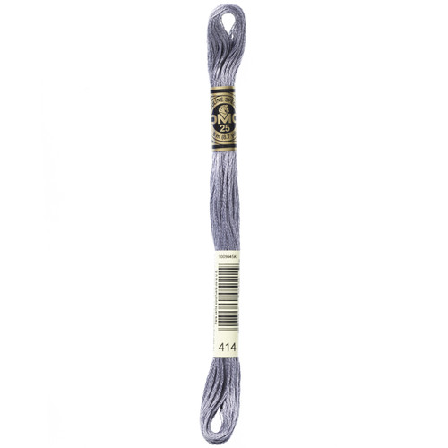 12 Pack - DMC 6-Strand Embroidery Cotton 8.7yd-Dark Steel Grey - 117-414 - 077540051229