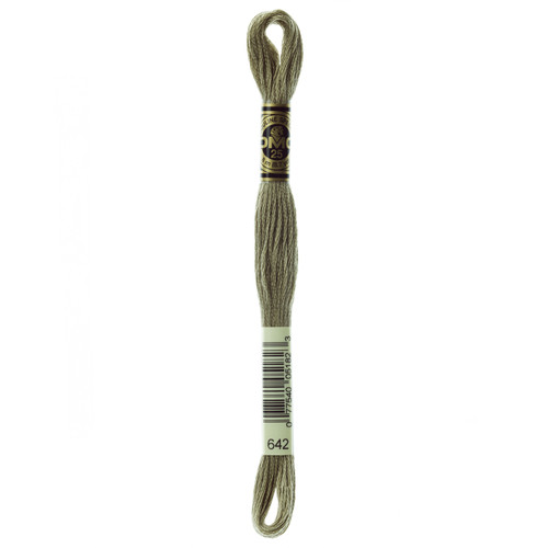 12 Pack - DMC 6-Strand Embroidery Cotton 8.7yd-Dark Beige Grey - 117-642 - 077540051823
