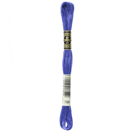 12 Pack - DMC 6-Strand Embroidery Cotton 8.7yd-Dark Delft Blue - 117-798 - 077540052417