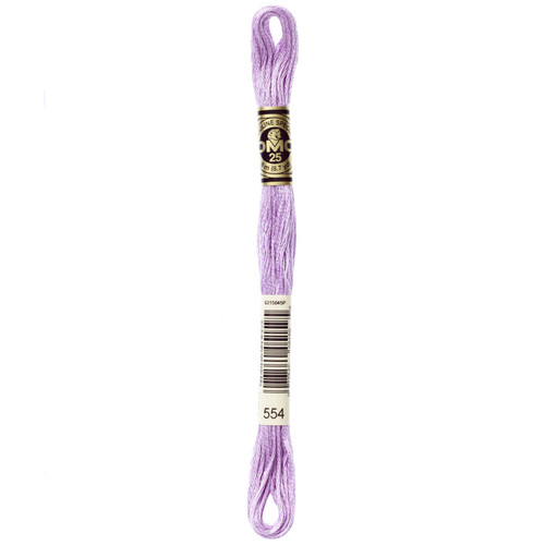 12 Pack - DMC 6-Strand Embroidery Cotton 8.7yd-Light Violet - 117-554 - 077540051595
