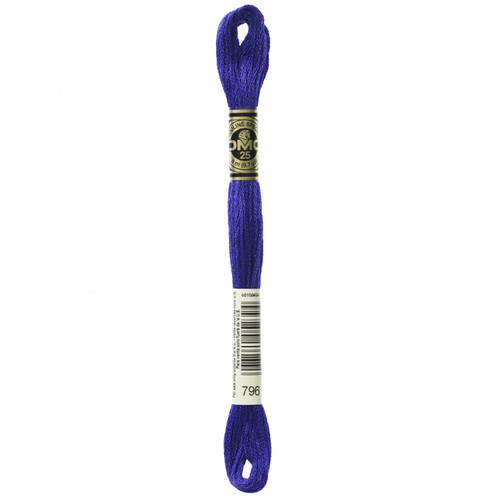 12 Pack - DMC 6-Strand Embroidery Cotton 8.7yd-Dark Royal Blue - 117-796 - 077540052394