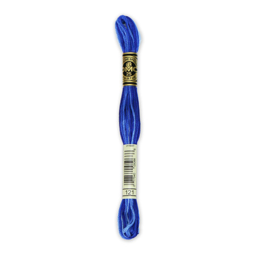 12 Pack - DMC 6-Strand Embroidery Cotton 8.7yd-Variegated Delft Blue - 117-121 - 077540050666