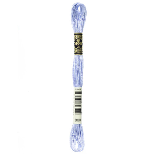 12 Pack - DMC 6-Strand Embroidery Cotton 8.7yd-Pale Delft Blue - 117-800 - 077540052431