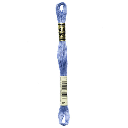 12 Pack - DMC 6-Strand Embroidery Cotton 8.7yd-Light Blue - 117-813 - 077540052486