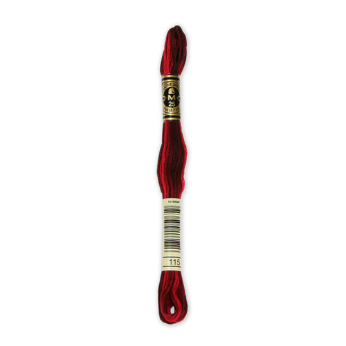 12 Pack - DMC 6-Strand Embroidery Cotton 8.7yd-Variegated Garnet - 117-115 - 077540050659