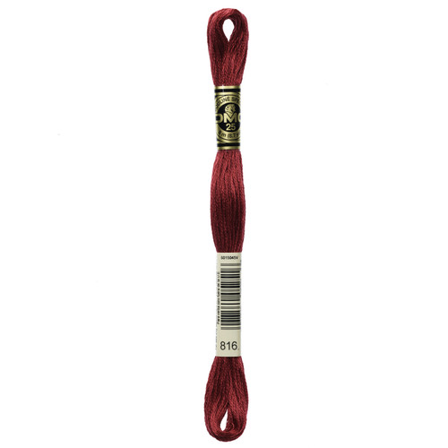 12 Pack - DMC 6-Strand Embroidery Cotton 8.7yd-Garnet - 117-816 - 077540052516