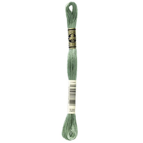 12 Pack - DMC 6-Strand Embroidery Cotton 8.7yd-Medium Pistachio Green - 117-320 - 077540050932