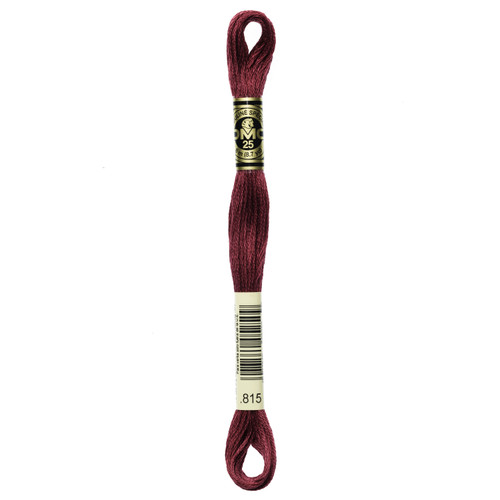 12 Pack - DMC 6-Strand Embroidery Cotton 8.7yd-Medium Garnet - 117-815 - 077540052509