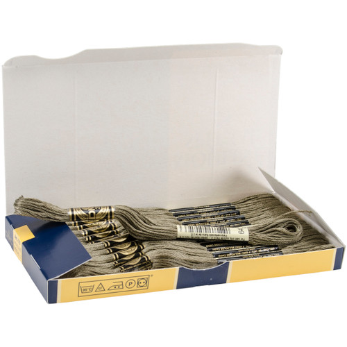 12 Pack - DMC 6-Strand Embroidery Cotton 8.7yd-Very Dark Beige Grey - 117-640
