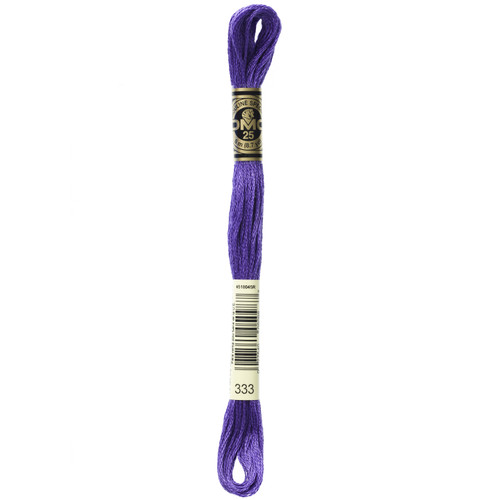 12 Pack - DMC 6-Strand Embroidery Cotton 8.7yd-Very Dark Blue Violet - 117-333 - 077540050987